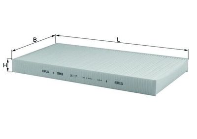 Фильтр, воздух во внутренном пространстве KNECHT LA 117