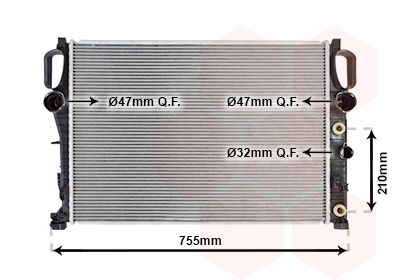 Radiators, Motora dzesēšanas sistēma VAN WEZEL 30002342