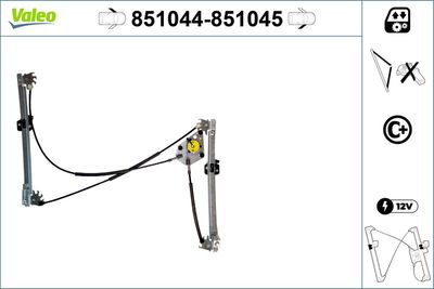 Стеклоподъемник VALEO 851044