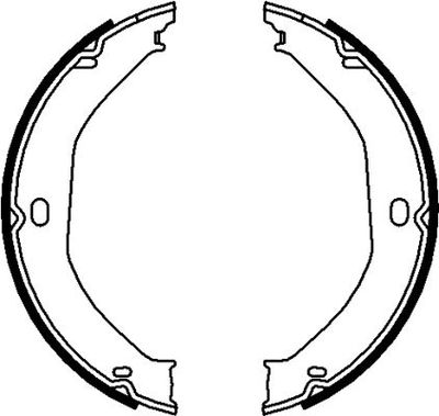 Bremžu loku kompl., Stāvbremze TEXTAR 91071700