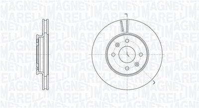 Тормозной диск MAGNETI MARELLI 361302040775