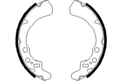 Bremžu loku komplekts KAVO PARTS KBS-1908