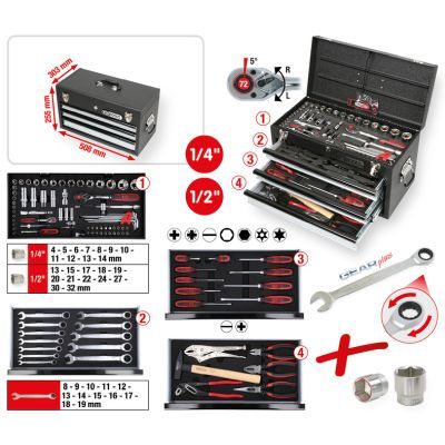 Muciņatslēgu komplekts KS TOOLS 918.0100