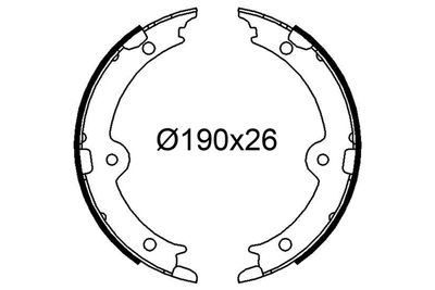 Bremžu loku komplekts VALEO 564275