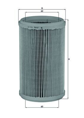 Воздушный фильтр MAHLE LX 914