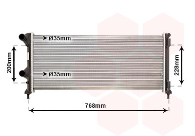 Radiators, Motora dzesēšanas sistēma VAN WEZEL 17002250