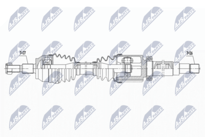 Приводной вал NTY NPW-FR-145
