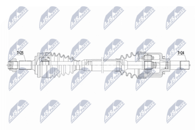 Приводной вал NTY NPW-PE-122