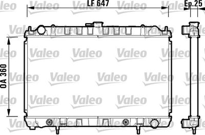 Radiators, Motora dzesēšanas sistēma VALEO 734149