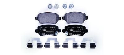 Комплект тормозных колодок, дисковый тормоз HELLA 8DB 355 018-781