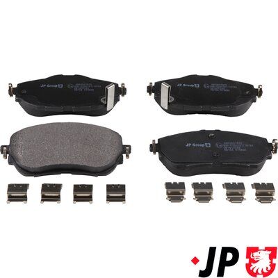 Комплект тормозных колодок, дисковый тормоз JP GROUP 4863607810
