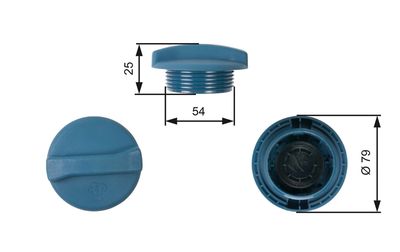 Крышка, резервуар охлаждающей жидкости GATES RC205
