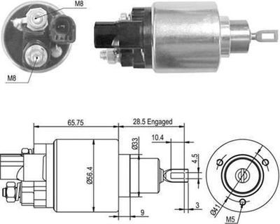 Ievilcējrelejs, Starteris MAGNETI MARELLI 940113050420