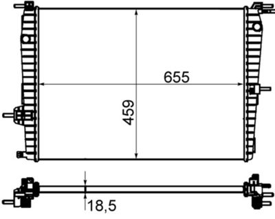 Radiators, Motora dzesēšanas sistēma MAHLE CR 1197 000P