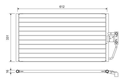 Конденсатор, кондиционер VALEO 817561