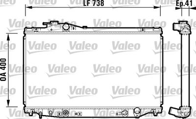 Radiators, Motora dzesēšanas sistēma VALEO 734175