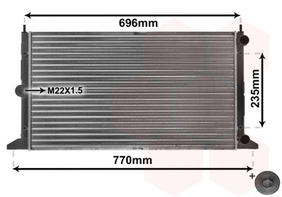 Radiators, Motora dzesēšanas sistēma VAN WEZEL 58002134