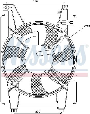 Ventilators, Motora dzesēšanas sistēma NISSENS 85088