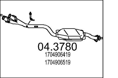 Катализатор MTS 04.3780