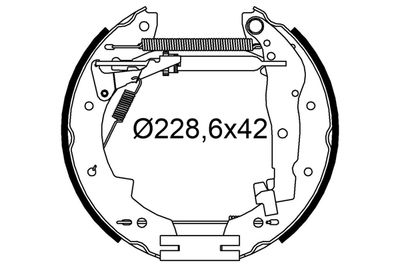 Bremžu loku komplekts VALEO 554989