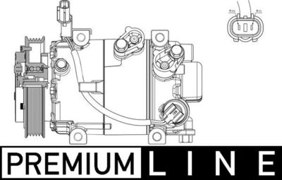 Компрессор, кондиционер MAHLE ACP 629 000P