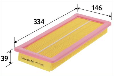 Воздушный фильтр VALEO 585567