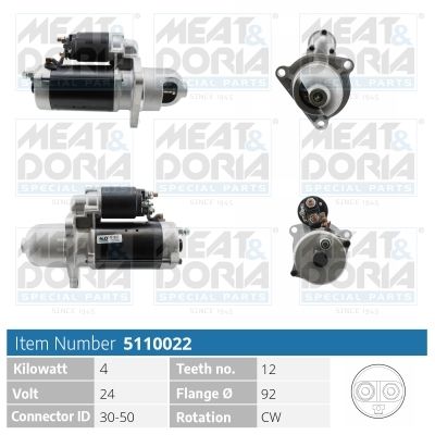 Starteris MEAT & DORIA 5110022
