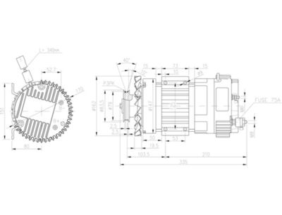 Elektromotors MAHLE MM 338