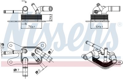 Eļļas radiators, Automātiskā pārnesumkārba NISSENS 91529