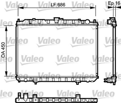 Radiators, Motora dzesēšanas sistēma VALEO 735062