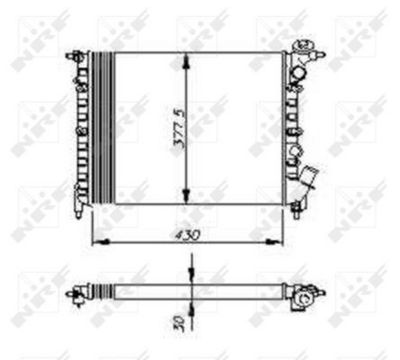 Radiators, Motora dzesēšanas sistēma NRF 58207