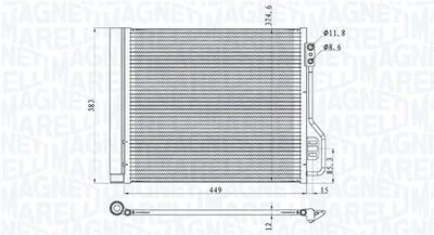 Kondensators, Gaisa kond. sistēma MAGNETI MARELLI 350203854000