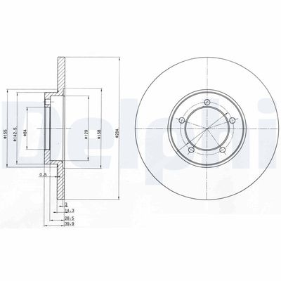 Bremžu diski DELPHI BG2902