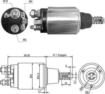 Ievilcējrelejs, Starteris MAGNETI MARELLI 940113050390