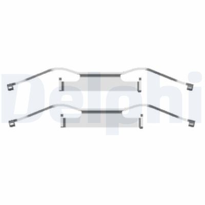 Комплектующие, колодки дискового тормоза DELPHI LX0439