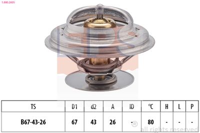 Термостат, охлаждающая жидкость EPS 1.880.260S