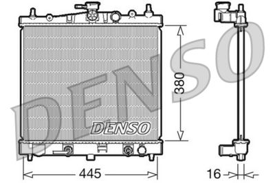 Radiators, Motora dzesēšanas sistēma DENSO DRM46021