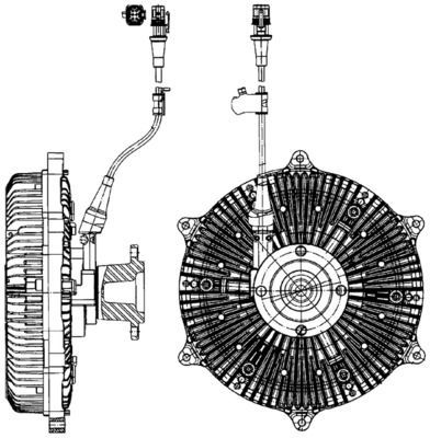 Sajūgs, Radiatora ventilators MAHLE CFC 213 000P