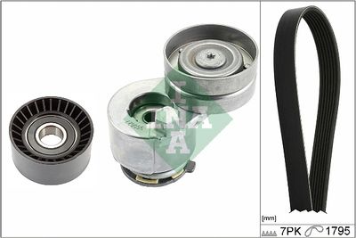 Ķīļrievu siksnu komplekts Schaeffler INA 529 0412 10