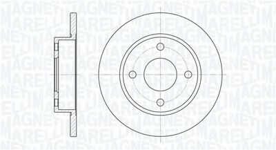 Тормозной диск MAGNETI MARELLI 361302040153