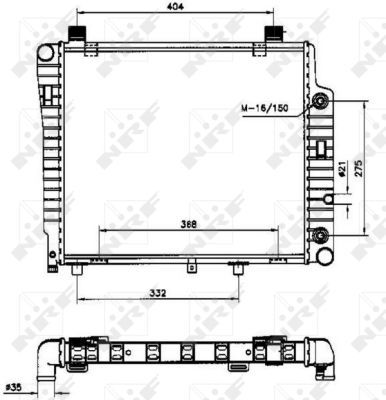 Radiators, Motora dzesēšanas sistēma NRF 50534