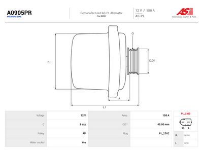 Ģenerators AS-PL A0905PR