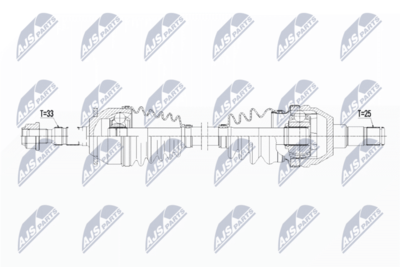 Piedziņas vārpsta NTY NPW-PL-069
