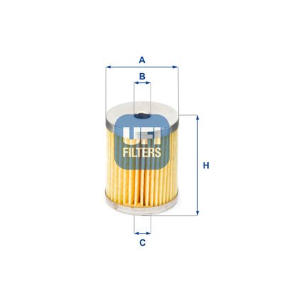 Degvielas filtrs UFI 26.660.00
