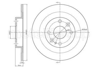 Тормозной диск METELLI 23-0665