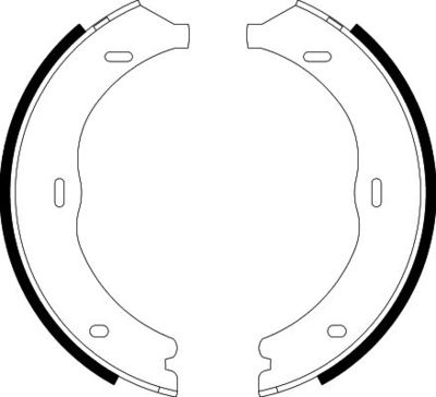Bremžu loku kompl., Stāvbremze HELLA 8DA 355 050-561