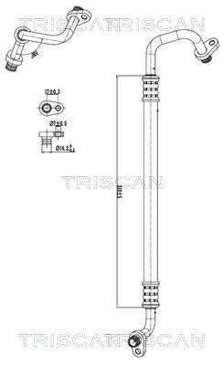 Augst-/Zemspiediena cauruļvads, Gaisa kond. sist. TRISCAN 9010 28054