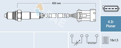Лямбда-зонд FAE 77623