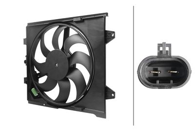 Вентилятор, охлаждение двигателя HELLA 8EW 366 420-191