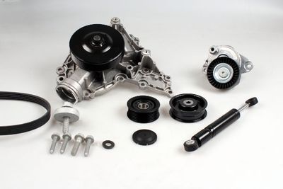 Ūdenssūknis + ķīļrievu siksnas komplekts HEPU PK15340